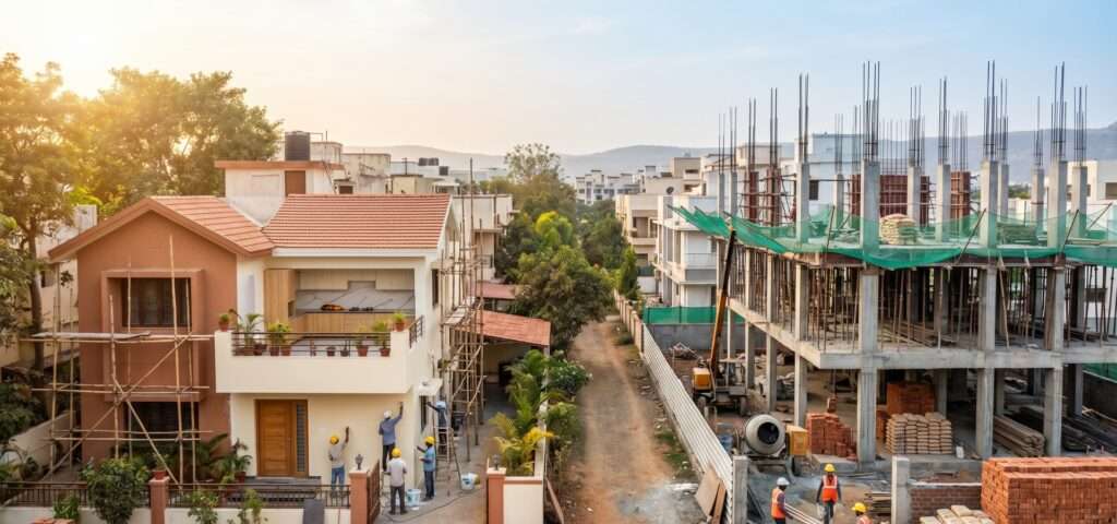 renovation vs new construction comparison chart