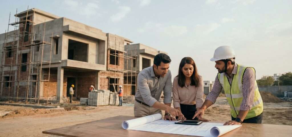 builder construction site Uttar Pradesh