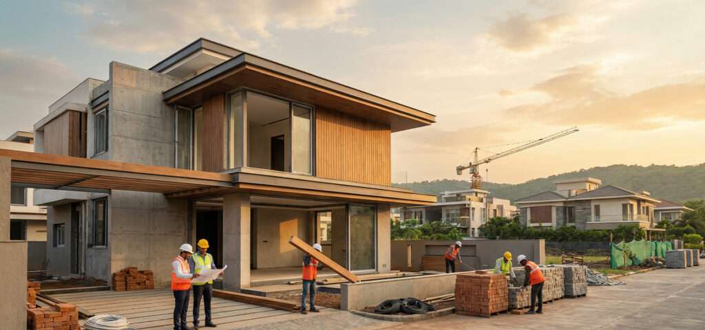 residential construction project in Lucknow