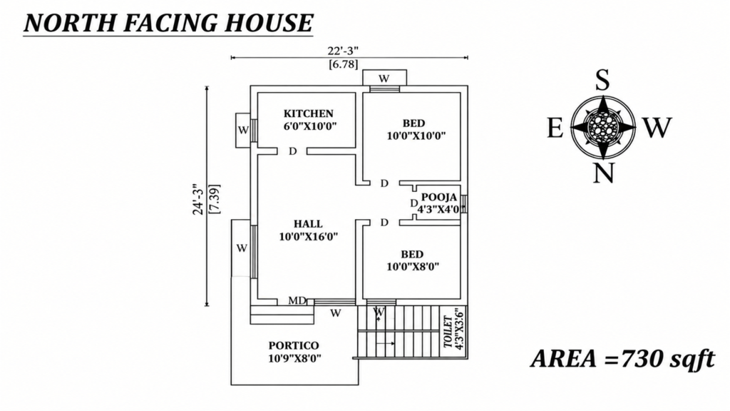 2BHK House Plan Gorakhpur | Architect & Design Guide