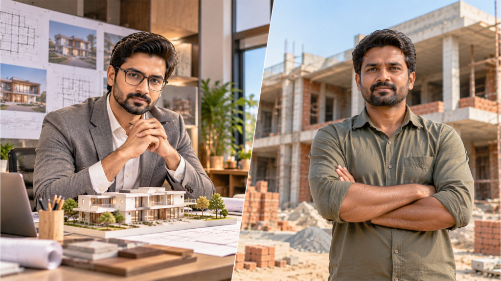 Architect and Contractor in Gorakhpur: Key Differences